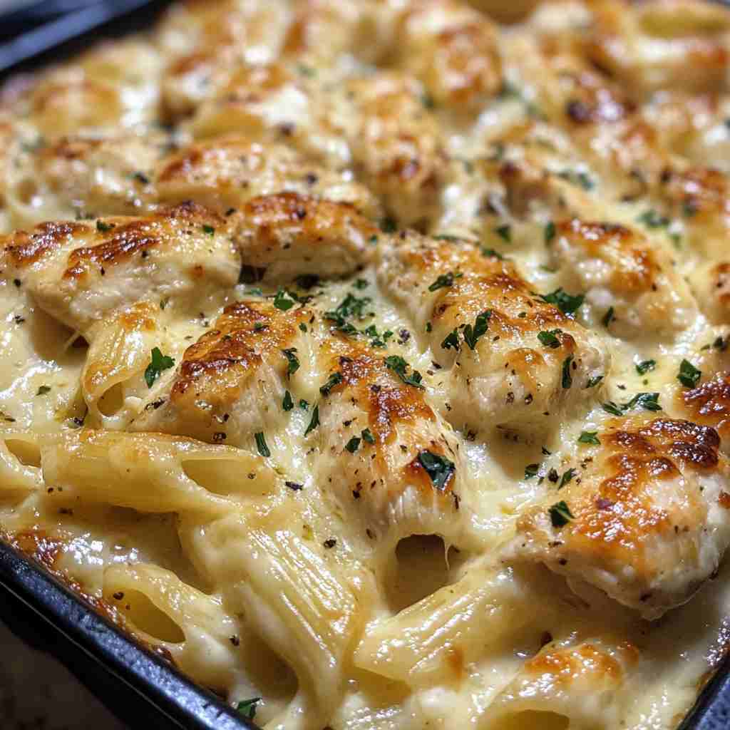 "Creamy Chicken Alfredo Bake Recipe"