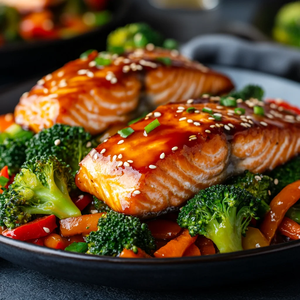 Gluten-Free Teriyaki Salmon with Stir-Fried Vegetables