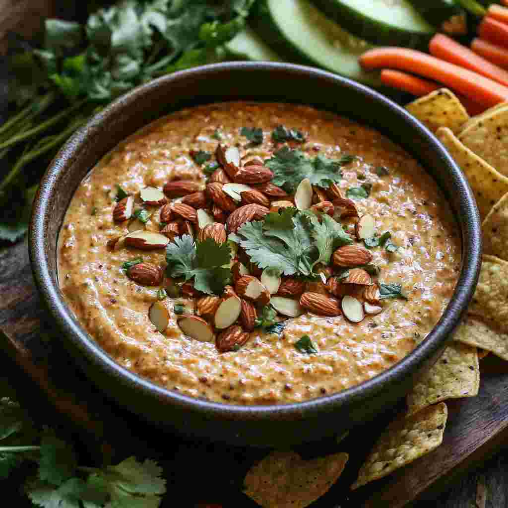 bowl of Chipotle Almond Dip 2 - recipesjulie