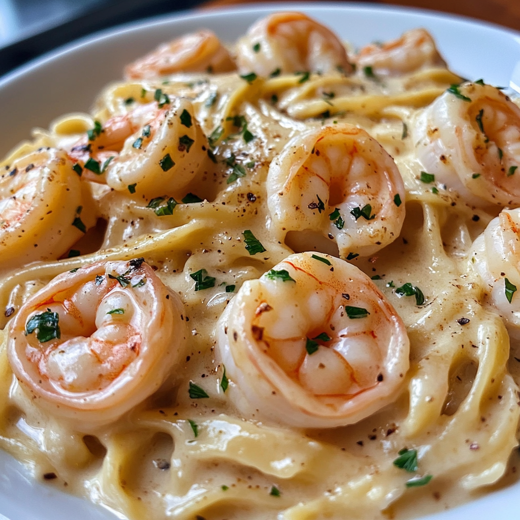 creamy shrimp and pasta