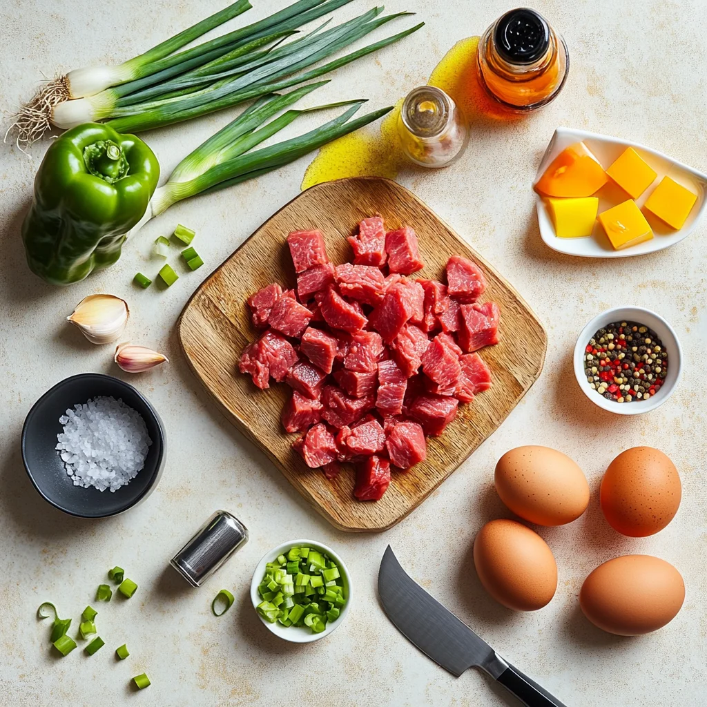 ingredients for Canned Corned Beef Breakfast (No Potatoes)